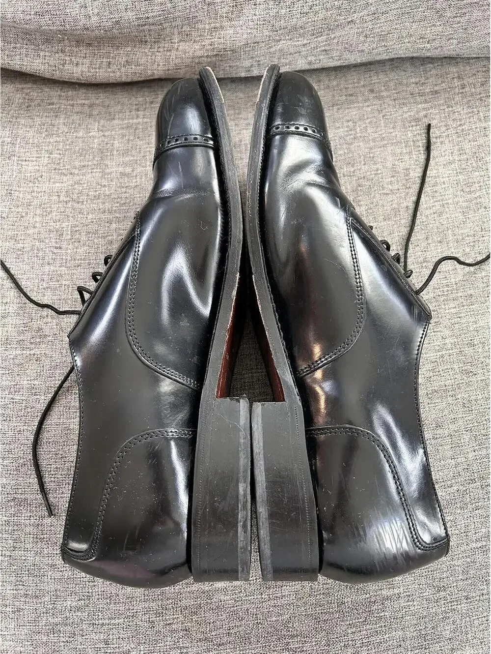 Florsheim Oxford Dress Shoes Mens Size 12D Black Lace Up 17067-01